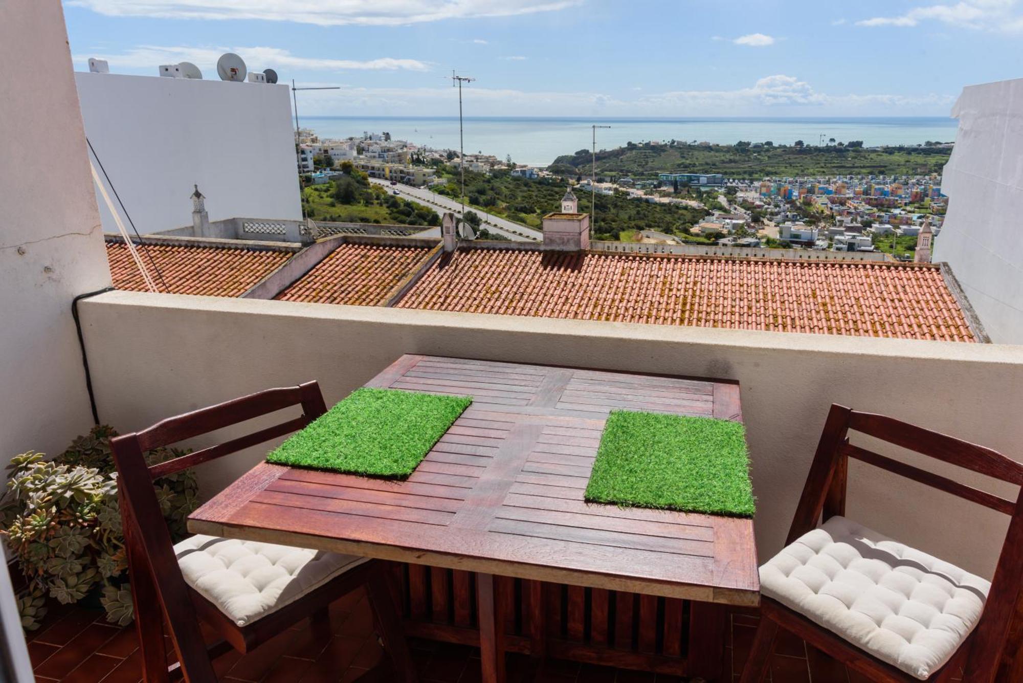 Hillside Studio With Sea View & Fibre Internet Albufeira Extérieur photo